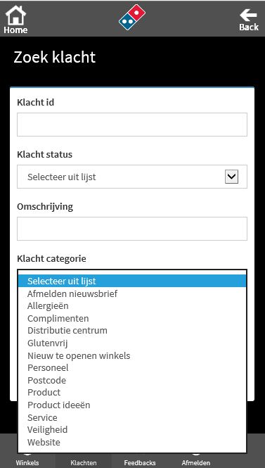 App voor mobiele afhandeling klachten en feedback